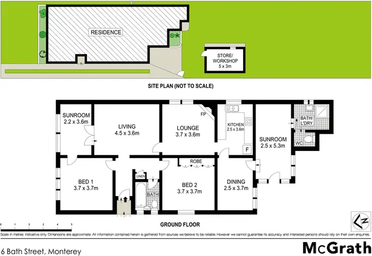 Floorplan of Homely house listing, 6 Bath Street, Monterey NSW 2217