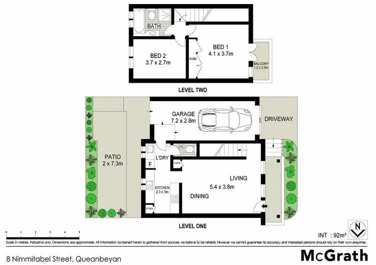 Floorplan of Homely townhouse listing, 4/8 Nimmitabel Street, Queanbeyan NSW 2620