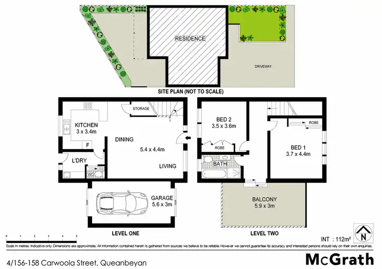 Floorplan of Homely townhouse listing, 4/156 Carwoola Street, Queanbeyan NSW 2620