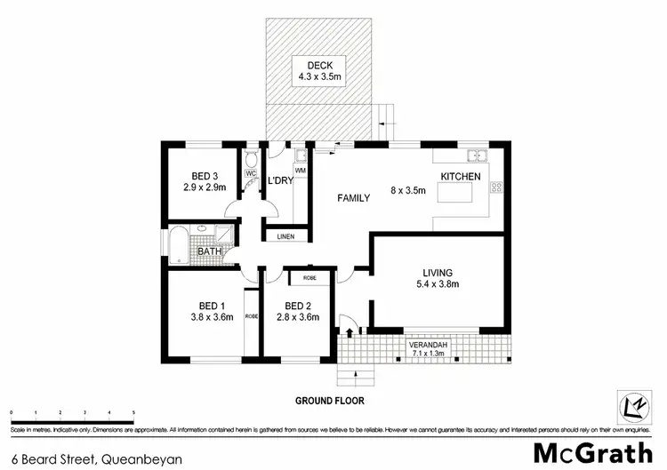 Floorplan of Homely house listing, 6 Beard Street, Queanbeyan NSW 2620