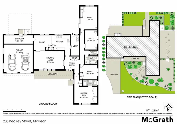 Floorplan of Homely house listing, 205 Beasley Street, Mawson ACT 2607