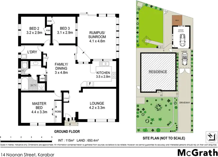 Floorplan of Homely house listing, 14 Noonan Street, Karabar NSW 2620