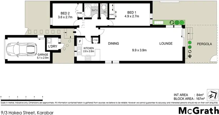 Floorplan of Homely townhouse listing, 9/3 Hakea Street, Karabar NSW 2620
