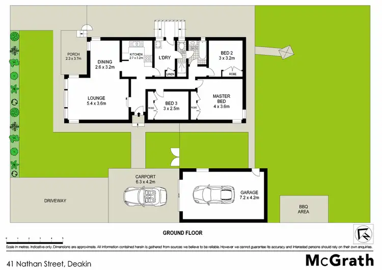 Floorplan of Homely house listing, 41 Nathan Street, Deakin ACT 2600