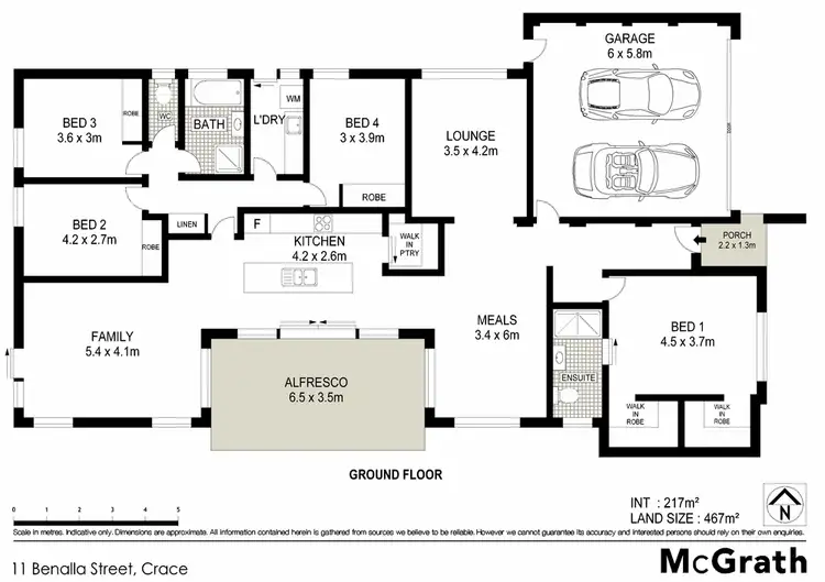 Floorplan of Homely house listing, 11 Benalla Street, Crace ACT 2911