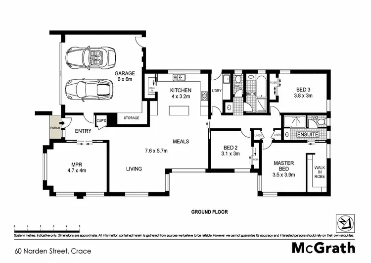 Floorplan of Homely house listing, 60 Narden Street, Crace ACT 2911