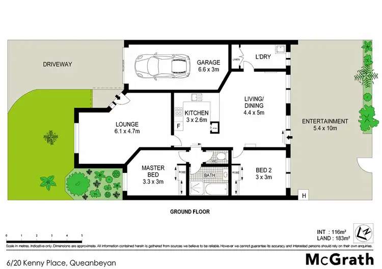 Floorplan of Homely townhouse listing, 6/20 Kenny Place, Queanbeyan NSW 2620