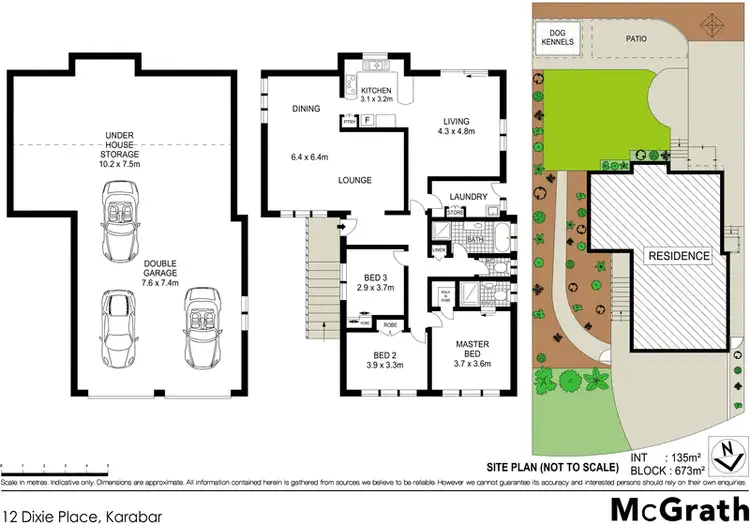 Floorplan of Homely house listing, 12 Dixie Place, Karabar NSW 2620