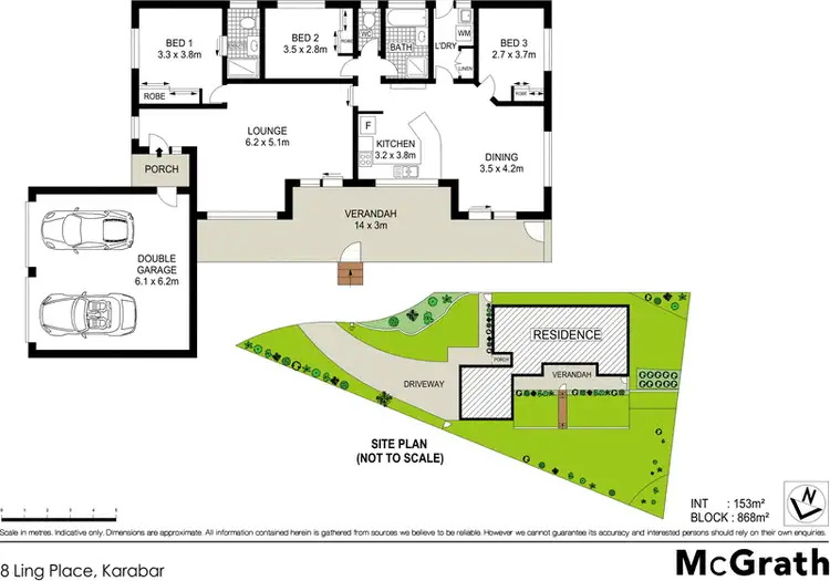 Floorplan of Homely house listing, 8 Ling Place, Karabar NSW 2620