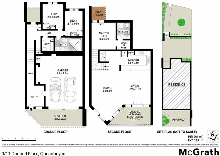 Floorplan of Homely townhouse listing, 9/11 Doeberl Place, Karabar NSW 2620