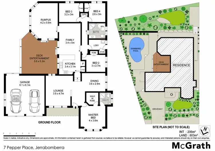 Floorplan of Homely house listing, 7 Pepper Place, Jerrabomberra NSW 2619