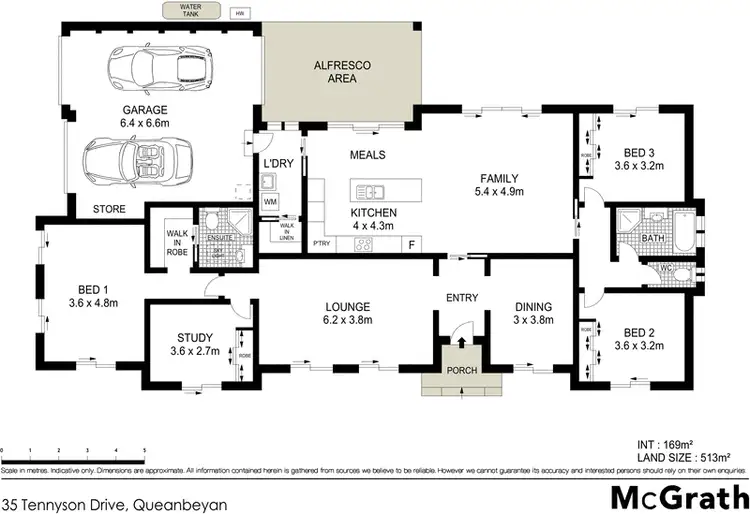 Floorplan of Homely house listing, 35 Tennyson Drive, Queanbeyan NSW 2620