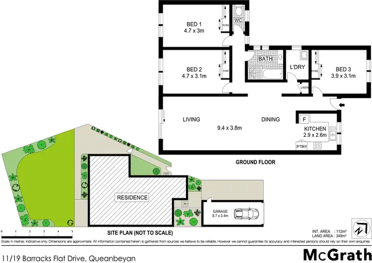 Floorplan of Homely townhouse listing, 11/19 Barracks Flat Drive, Queanbeyan NSW 2620