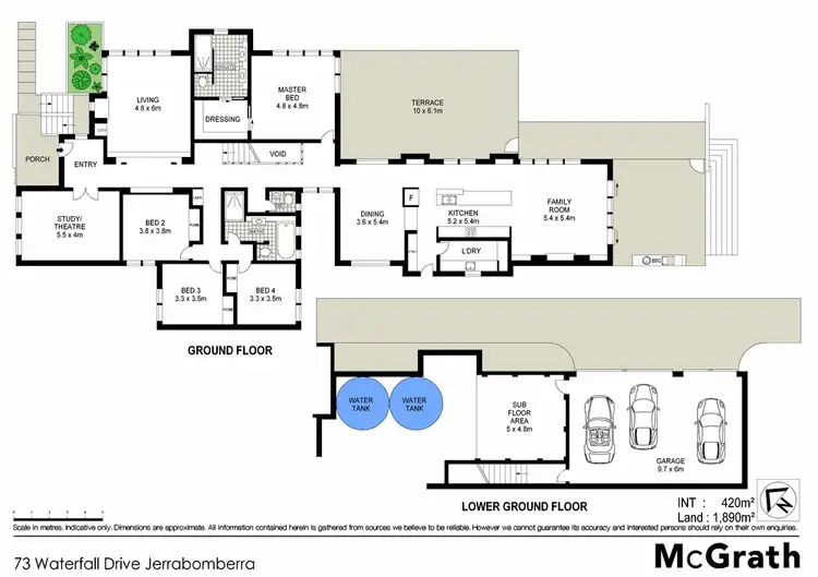 Floorplan of Homely house listing, 73 Waterfall Drive, Jerrabomberra NSW 2619