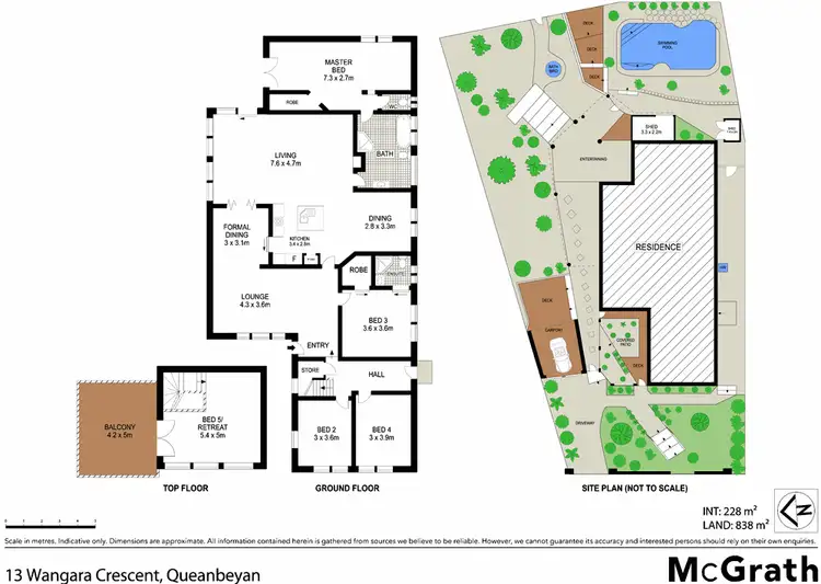 Floorplan of Homely house listing, 13 Wangara Crescent, Queanbeyan NSW 2620