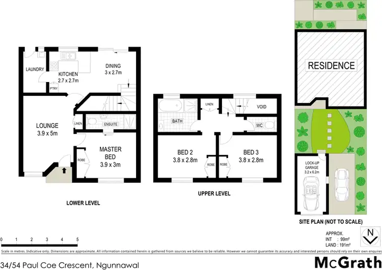Floorplan of Homely townhouse listing, 34/54 Paul Coe Crescent, Ngunnawal ACT 2913