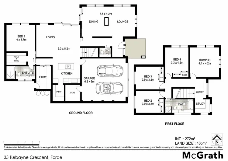 Floorplan of Homely house listing, 35 Turbayne Crescent, Forde ACT 2914