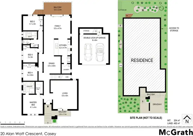 Floorplan of Homely house listing, 20 Alan Watt Crescent, Casey ACT 2913