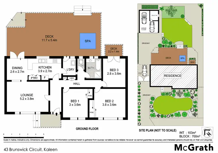 Floorplan of Homely house listing, 43 Brunswick Circuit, Kaleen ACT 2617
