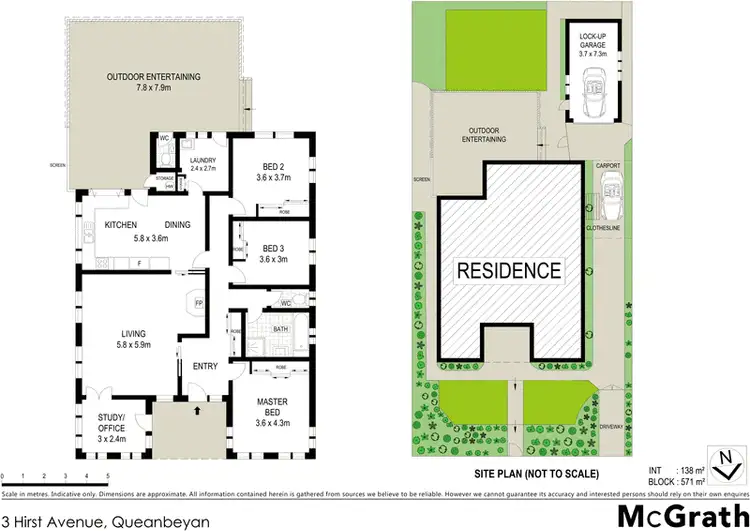 Floorplan of Homely house listing, 3 Hirst Avenue, Queanbeyan NSW 2620