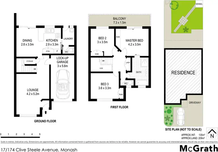 Floorplan of Homely townhouse listing, 17/174 Clive Steele Avenue, Monash ACT 2904