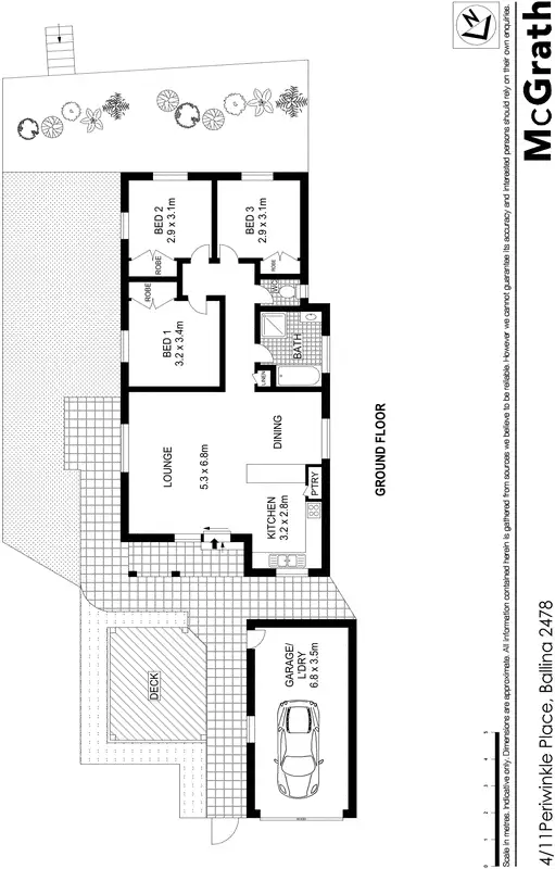 Floorplan of Homely townhouse listing, 4/11 Periwinkle Place, Ballina NSW 2478
