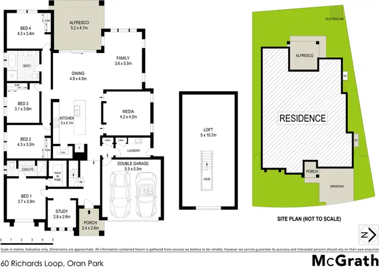 Floorplan of Homely house listing, 60 Richards Loop, Oran Park NSW 2570