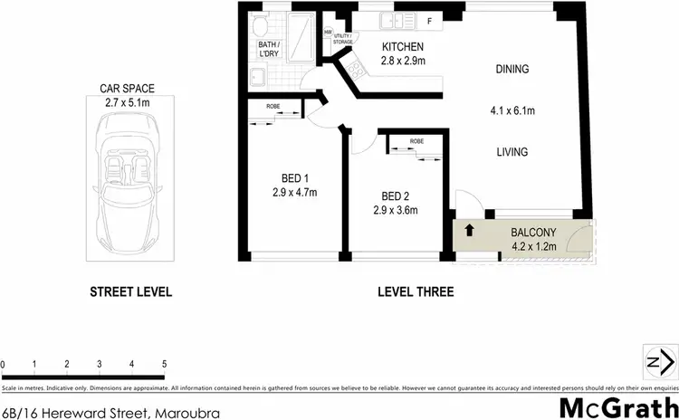Floorplan of Homely apartment listing, 6B/16 Hereward Street, Maroubra NSW 2035