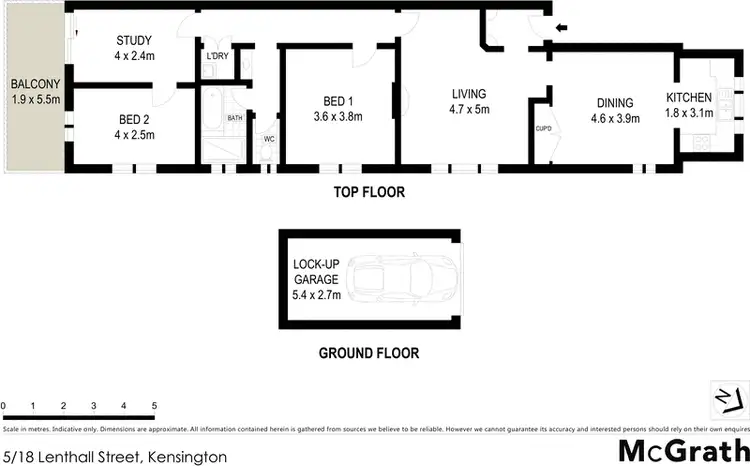 Floorplan of Homely apartment listing, 5/18 Lenthall Street, Kensington NSW 2033