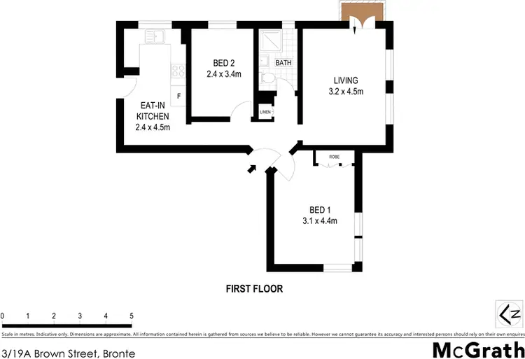 Floorplan of Homely apartment listing, 3/19A Brown Street, Bronte NSW 2024
