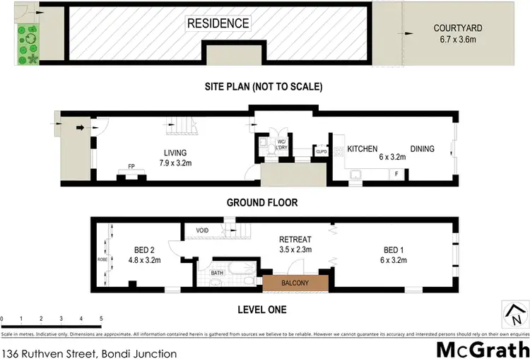Floorplan of Homely house listing, 136 Ruthven Street, Bondi Junction NSW 2022