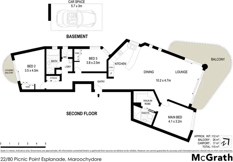 Floorplan of Homely apartment listing, 22/80 Picnic Point Esplanade, Maroochydore QLD 4558