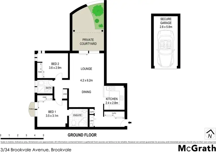 Floorplan of Homely apartment listing, 3/34 Brookvale Avenue, Brookvale NSW 2100