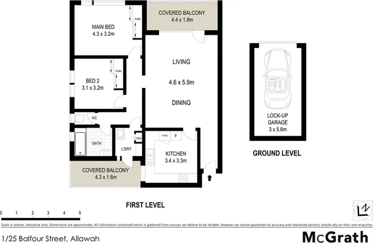 Floorplan of Homely apartment listing, 1/25 Balfour Street, Allawah NSW 2218