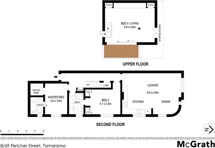 Floorplan of Homely apartment listing, 8/69 Fletcher Street, Tamarama NSW 2026