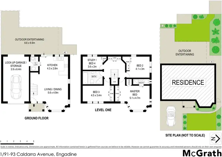 Floorplan of Homely townhouse listing, 1/91 Caldarra Avenue, Engadine NSW 2233