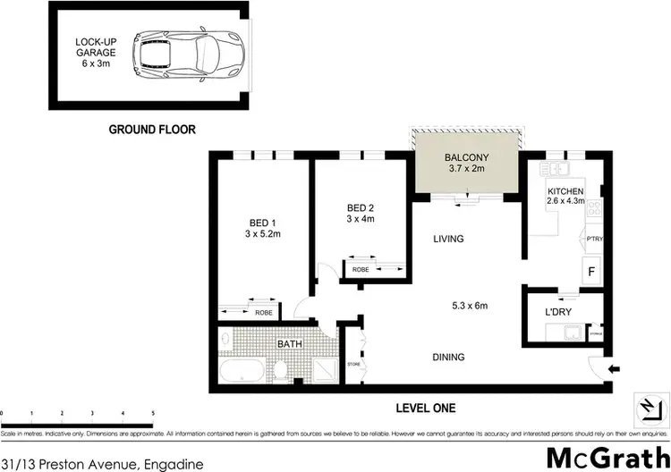 Floorplan of Homely apartment listing, 31/13 Preston Avenue, Engadine NSW 2233