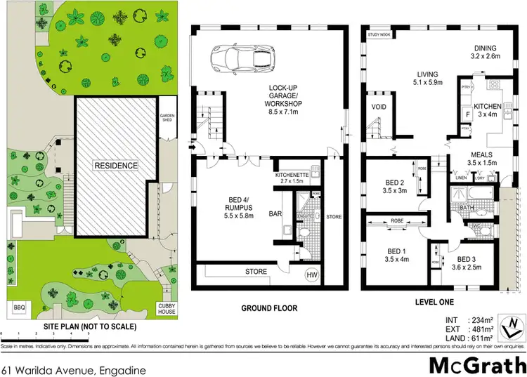 Floorplan of Homely house listing, 61 Warilda Avenue, Engadine NSW 2233