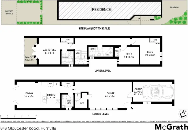 Floorplan of Homely house listing, 84B Gloucester Road, Hurstville NSW 2220