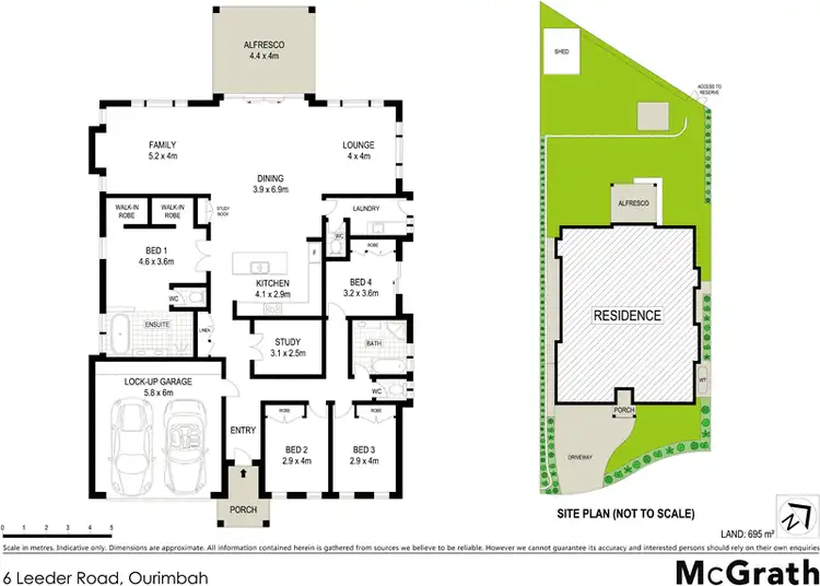 Floorplan of Homely house listing, 6 Leeder Road, Ourimbah NSW 2258