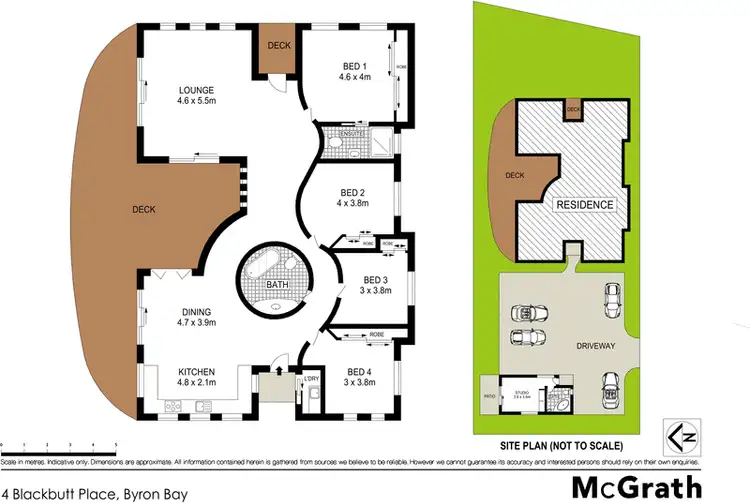 Floorplan of Homely house listing, 4 Blackbutt Place, Byron Bay NSW 2481