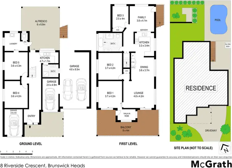 Floorplan of Homely house listing, 8 Riverside Crescent, Brunswick Heads NSW 2483