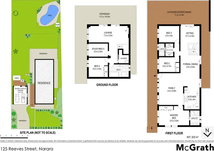 Floorplan of Homely house listing, 125 Reeves Street, Narara NSW 2250
