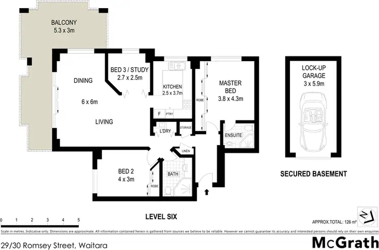 Floorplan of Homely apartment listing, 29/30 Romsey Street, Waitara NSW 2077
