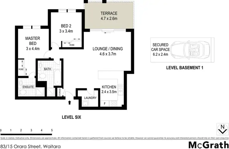Floorplan of Homely apartment listing, 83/15 Orara Street, Waitara NSW 2077
