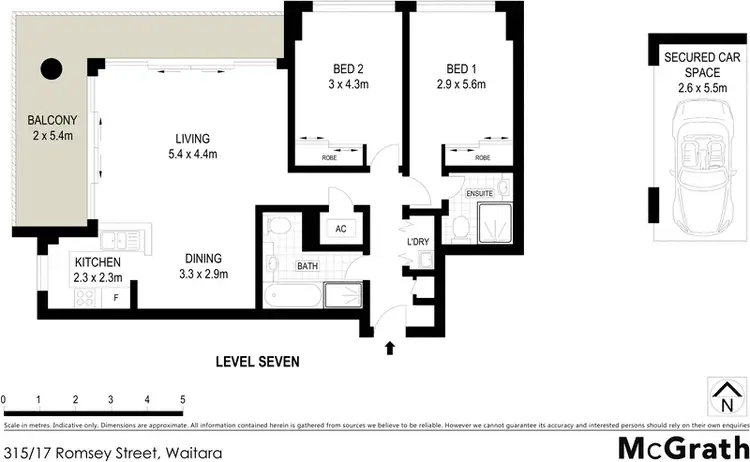 Floorplan of Homely apartment listing, 315/17 Romsey Street, Waitara NSW 2077