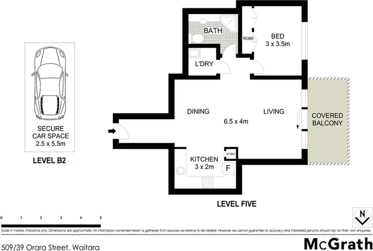 Floorplan of Homely apartment listing, 509/39 Orara Street, Waitara NSW 2077