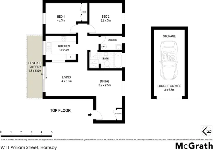 Floorplan of Homely apartment listing, 9/11 William Street, Hornsby NSW 2077