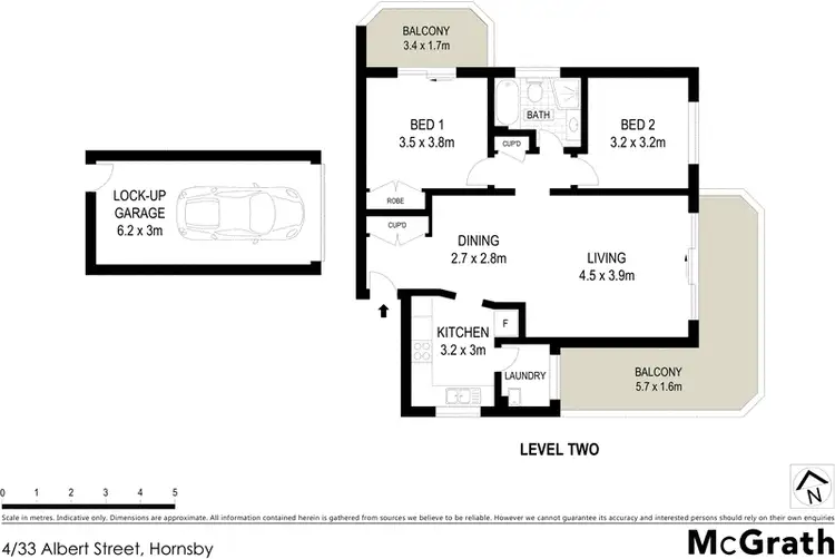 Floorplan of Homely apartment listing, 4/33 Albert Street, Hornsby NSW 2077