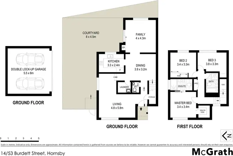 Floorplan of Homely townhouse listing, 14/53 Burdett Street, Hornsby NSW 2077
